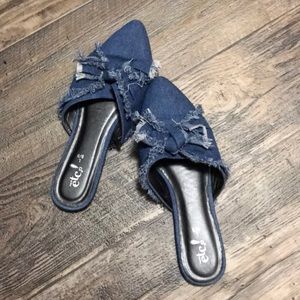 Denim Flats